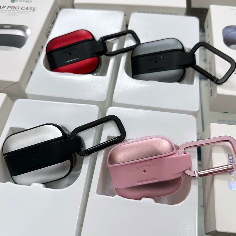 Bao Airpod Enjoy music viền Đen cho Airpod pro2 và Airpod 3
