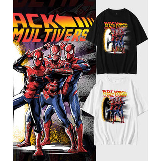 Áo Thun Spiderman 2 màu đen trắng