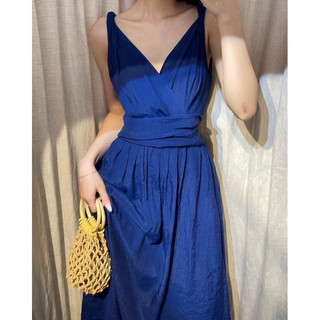 Nala Dress - Đầm 2 dây cổ tim thắt nơ eo E29