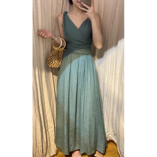 Nala Dress - Đầm 2 dây cổ tim thắt nơ eo E29
