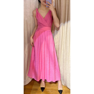 Nala Dress - Đầm 2 dây cổ tim thắt nơ eo E29