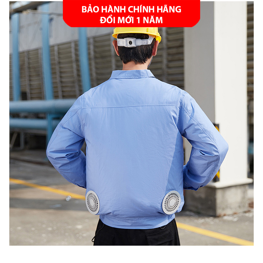 Áo Điều Hòa Chính Hãng DAIZO, Pin Nhật 30.000mAh Chạy 10h - 17h, BH 1 Năm Đổi Mới, Tặng 2 Túi Đá Khô