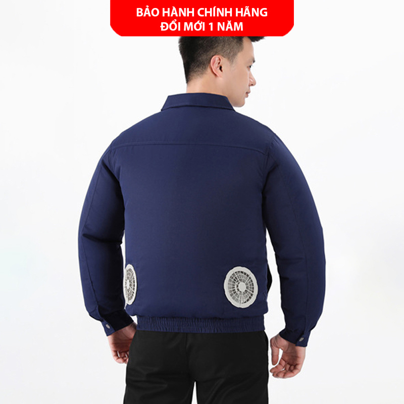 Áo Điều Hòa Chính Hãng DAIZO, Pin Nhật 30.000mAh Chạy 10h - 17h, BH 1 Năm Đổi Mới, Tặng 2 Túi Đá Khô