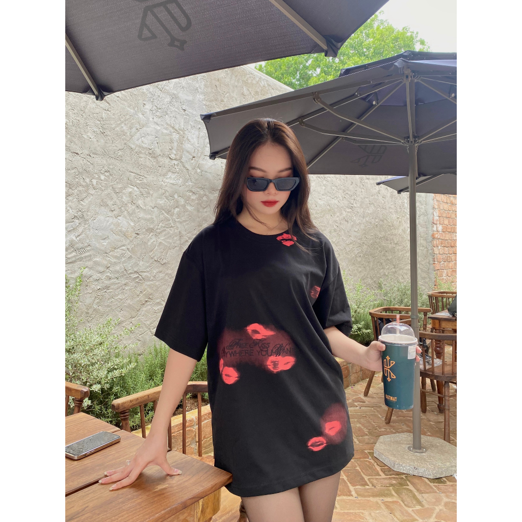 [LOCAL BRAND] Áo thun Hades Sip On Your Lips 100% Cotton tay lỡ form rộng - Thời trang nam nữ Unisex Streetwear Hàn Quốc