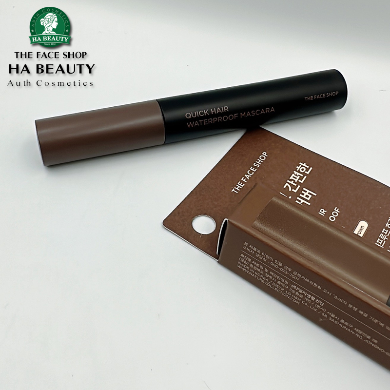 Mascara dùng cho tóc Chống thấm nước che khuyết điểm tóc THE FACE SHOP Quick Hair Waterproof Mascara 8g Hàn Quốc