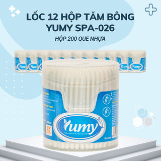 Tăm bông người lớn yumy thân nhựa tb01-026 hộp 200 que