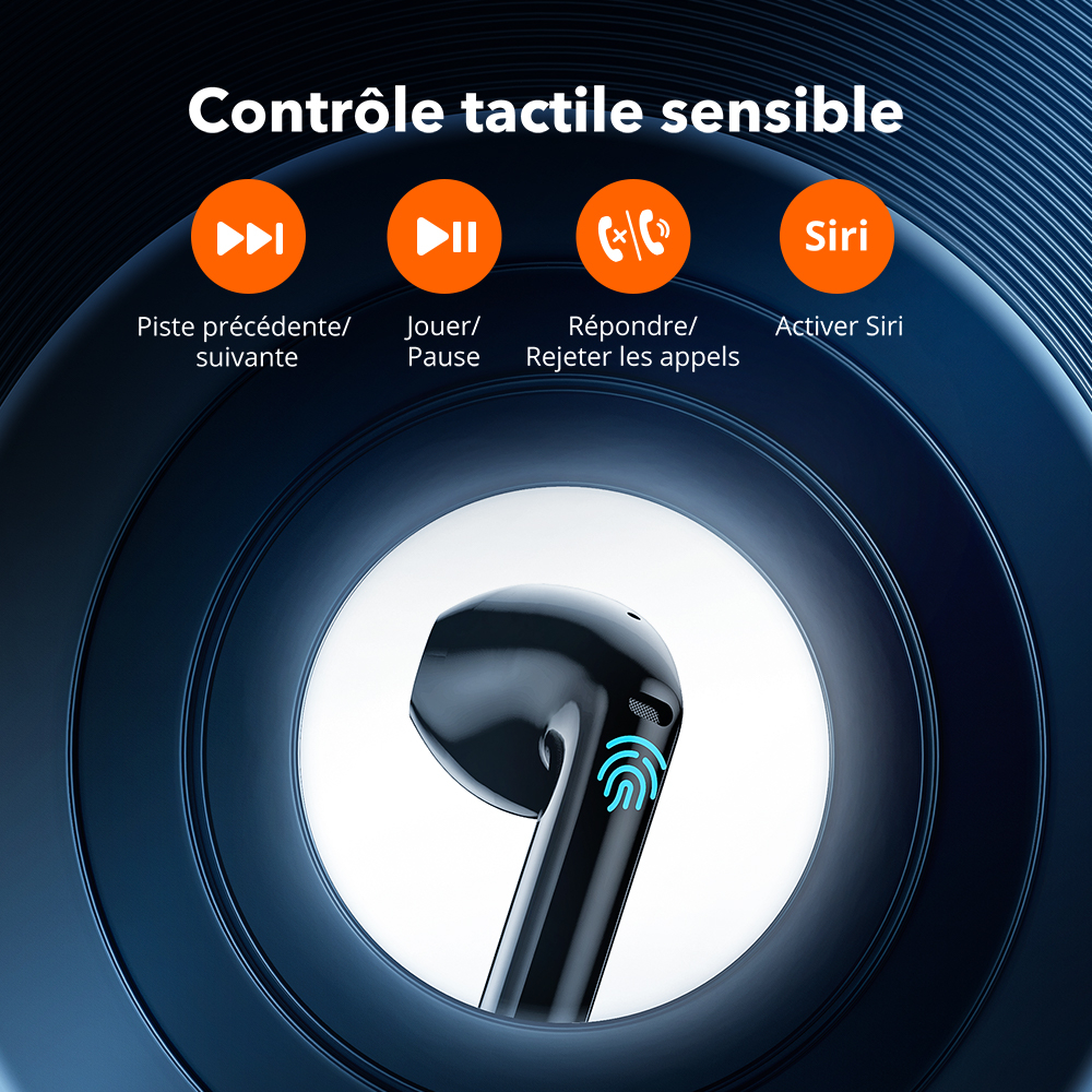 Tai nghe Bluetooth TWS Taotronics Soundliberty 95 Pin dùng 7H, khử ồn CVC, Kháng nước, Âm Thanh hay