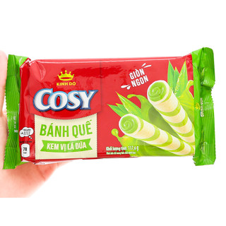 Bánh quế vị kem lá dứa Cosy gói 126g