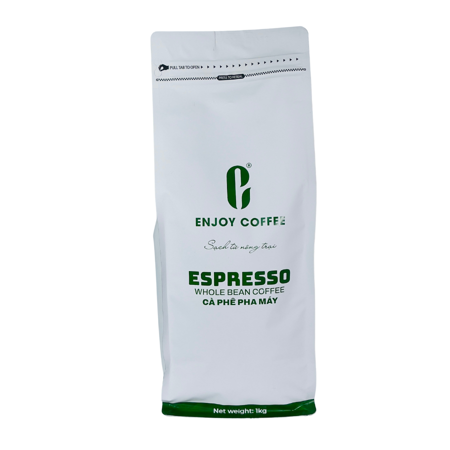 Cà phê nguyên chất rang mộc pha máy espresso ENJOY COFFEE (1kg)