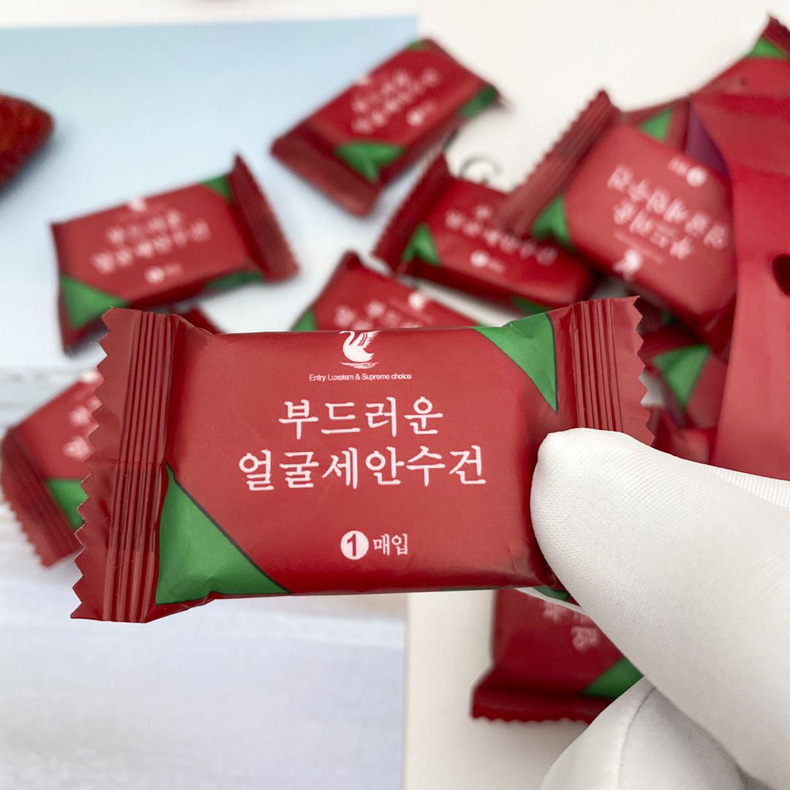 Khăn giấy nén Hàn Quốc thiết kế hình viên kẹo bo tròn đa năng tiện lợi BQSHOP