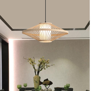 Đèn lồng mây tre hình đĩa bay MT049