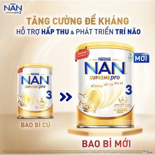 Sữa nan supremepro 3(800g) date mới mẫu mới( sữa dành cho bé dị ứng đạm sữa bò)