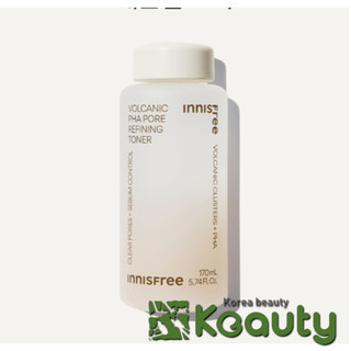(Mẫu mới 2023) Nước cân bằng tro núi lửa Innisfee PHA Pore Volcanic Refining Toner 2X 170ml