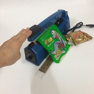 Máy hàn miệng túi 20cm vỏ sắt, ép túi ni lông, zip, ...không kén túi đa năng, máy ép nhiệt hàn túi, đóng gói bao bì