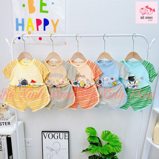 Set Quần Áo Cộc Tay Cho Bé Trai Bé Gái 8-30kg MINKY MOM  Đồ Bộ Ngắn Tay Thun Lạnh Cho Bé Trai Gái PHI HÀNH GIA