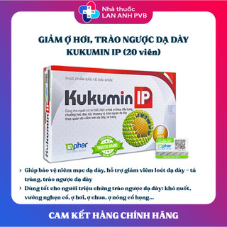 KUKUMIN IP - Dùng cho người viêm loét dạ dày tá tràng và trào ngược thực quản.