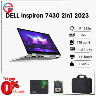 Laptop dell inspiron 7430 2-in-1 core i7 1355u ram 16gb ssd 1tb 14 inch fhd touch
