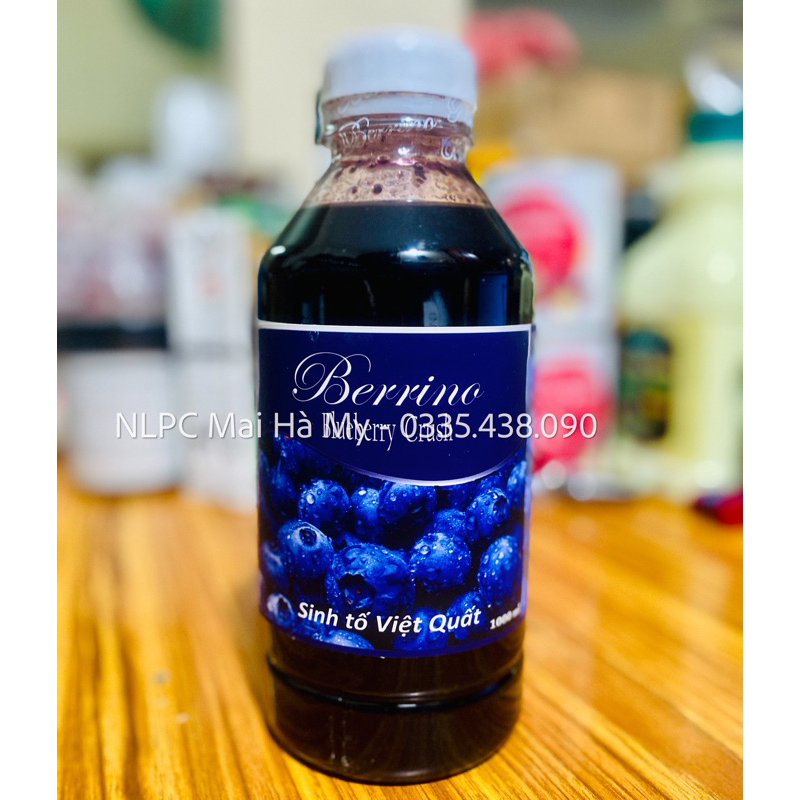 Sinh tố Việt quất Berrino chai 1L