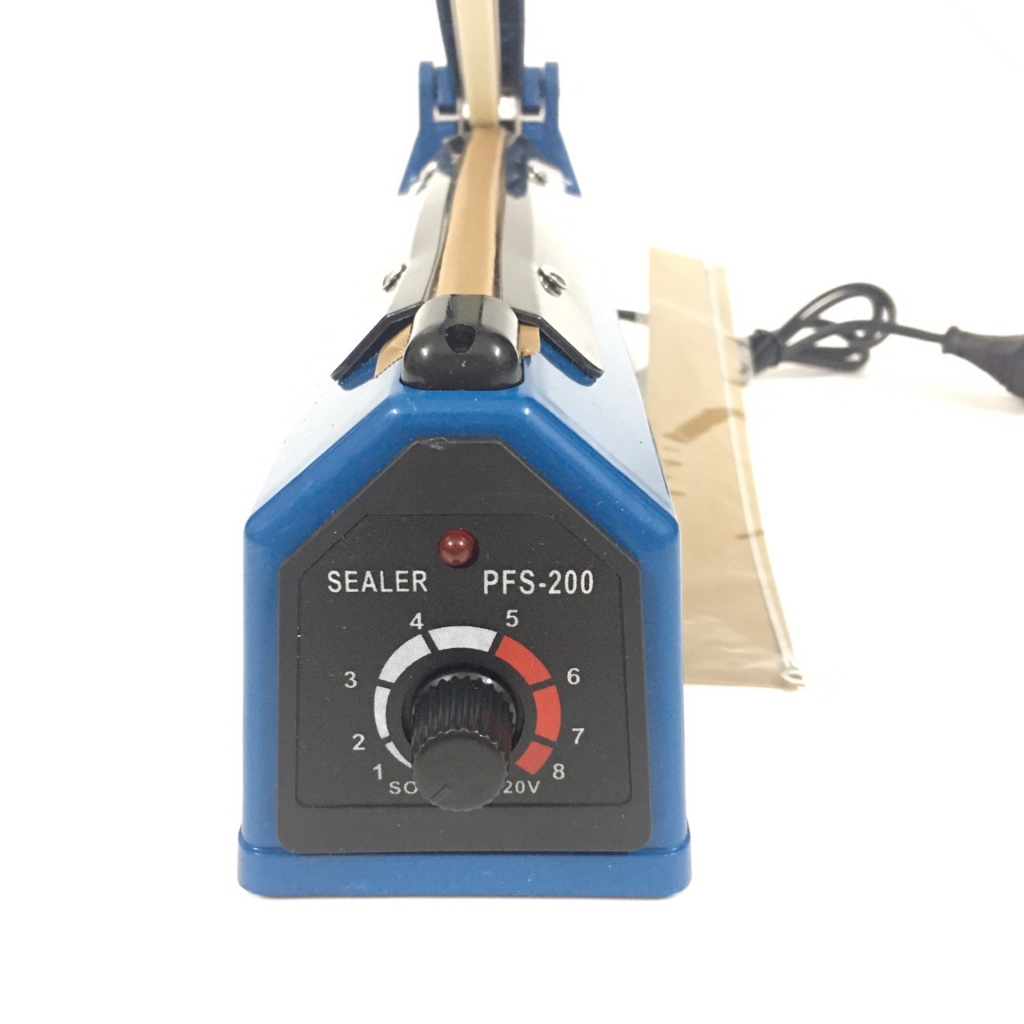 Máy dán miệng túi , Máy hàn miệng túi , túi zip, nilon, bao bì pfs200 vỏ sắt ép nhiều loại túi đa năng nhanh chóng 20cm