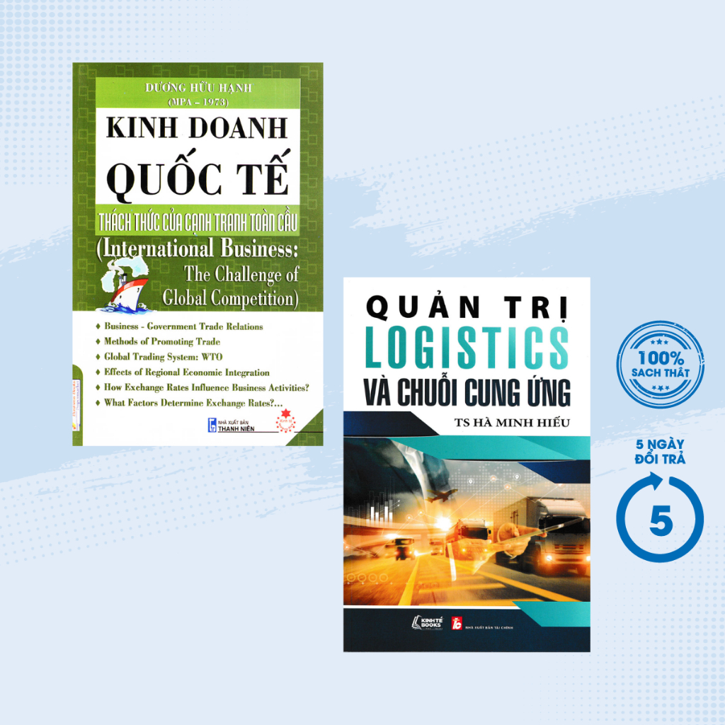 Sách - Combo Kinh Doanh Quốc Tế + Quản Trị Logistics Và Chuỗi Cung Ứng (Bộ 2 Cuốn) - KT