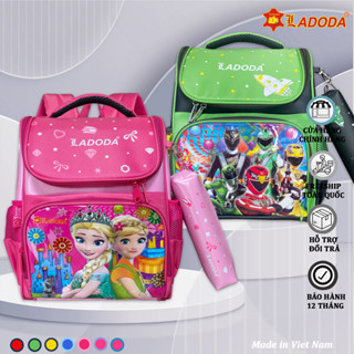Cặp đi học cấp 1 chống gù, balo tiểu học, cặp tiểu học nam nữ Ladoda chính hãng C145