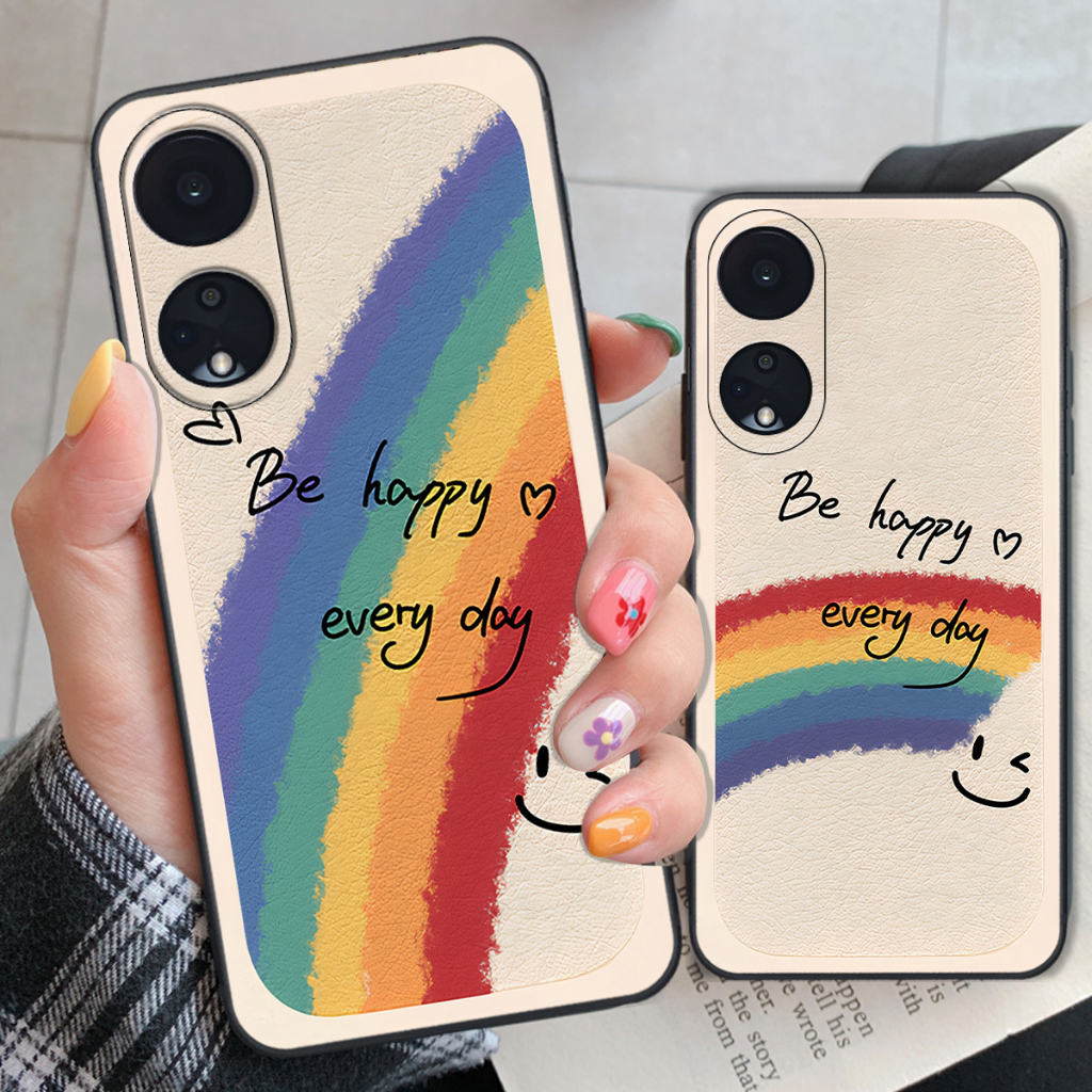 Ốp Oppo Reno 8T / Reno 8T 5G in hình cô gái be happy trẻ trung cá tính đầy năng động
