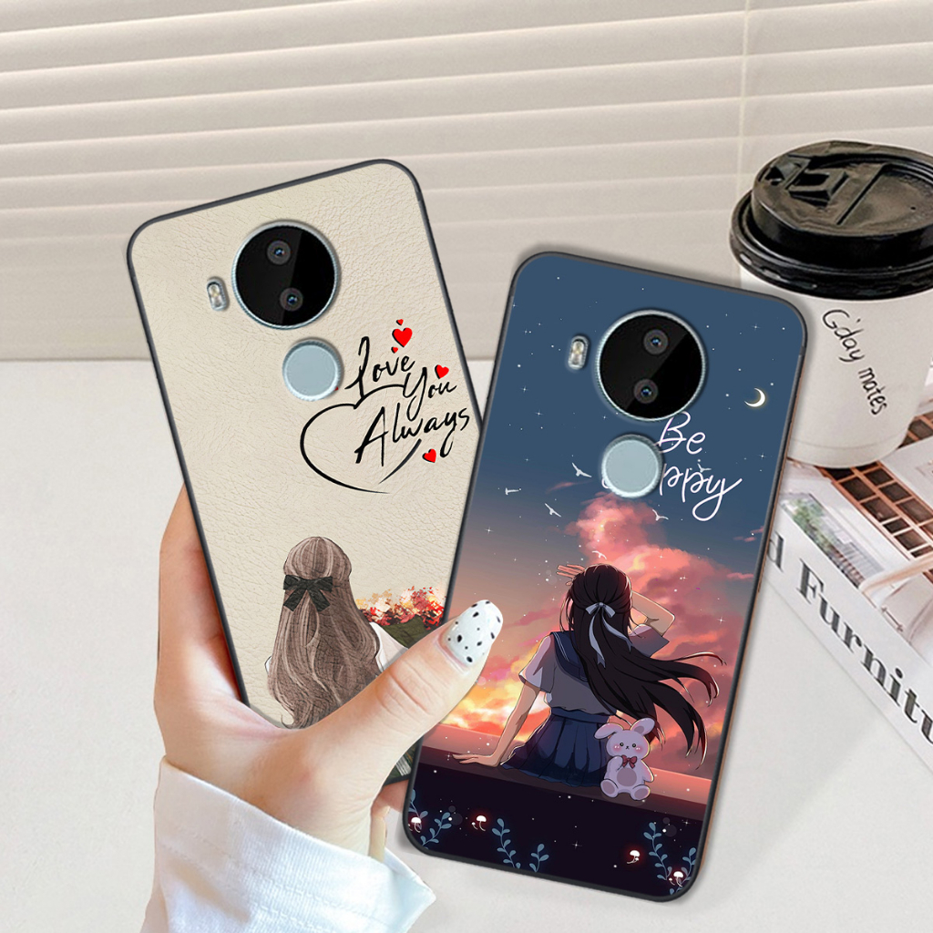 Ốp Nokia C30 in hình cô gái be happy trẻ trung cá tính đầy năng động
