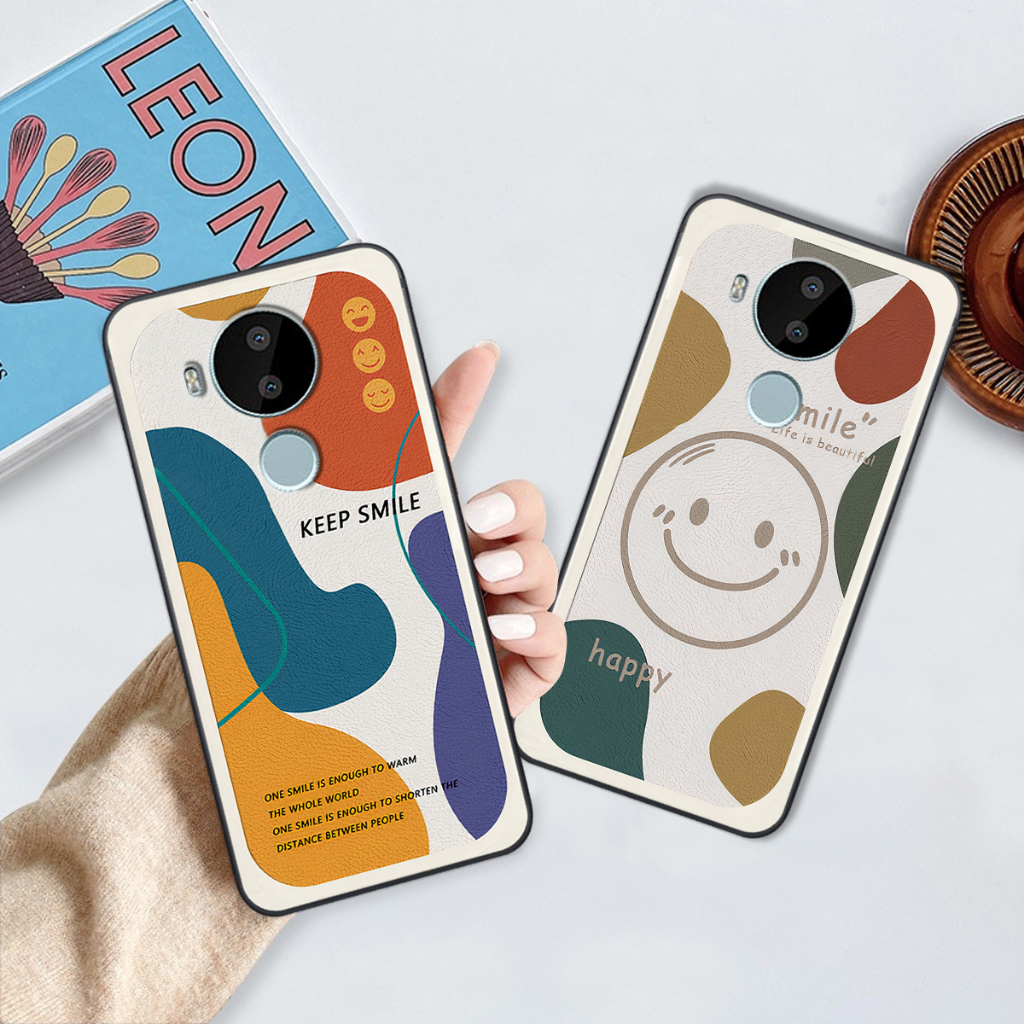 Ốp Nokia C30 in hình cô gái be happy trẻ trung cá tính đầy năng động
