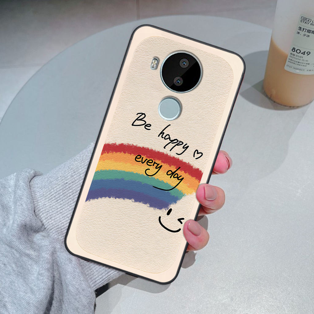 Ốp Nokia C30 in hình cô gái be happy trẻ trung cá tính đầy năng động