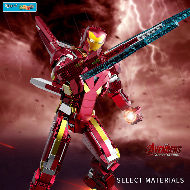 Đồ Chơi Lắp Ráp Kiểu Lego Mô Hình Iron Man MK50 Robot Người Sắt Trong Avenger EndGame No.6013 Với 1293 Mảnh Ghép