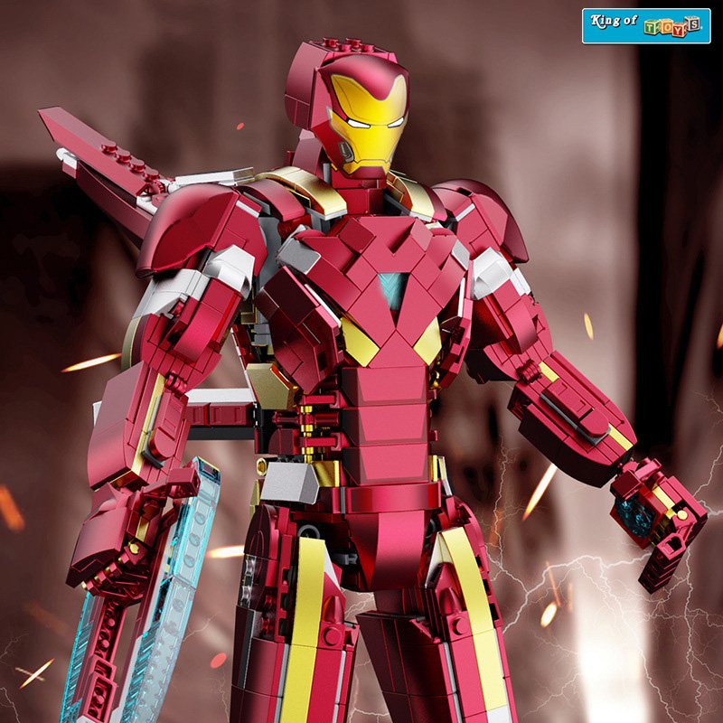 Đồ Chơi Lắp Ráp Kiểu Lego Mô Hình Iron Man MK50 Robot Người Sắt Trong Avenger EndGame No.6013 Với 1293 Mảnh Ghép