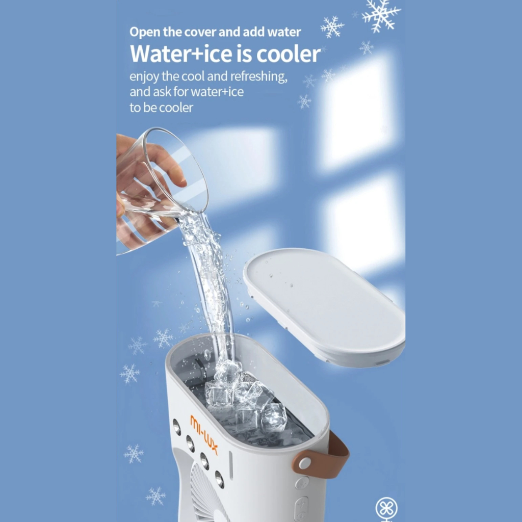 Quạt điều hoà tích điện phun sương Mi-Lux A3 Plus