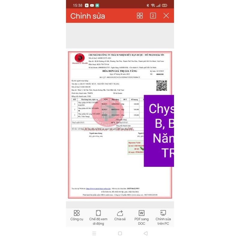 Viên uống VITAMIN 3B Hộp 100 viên