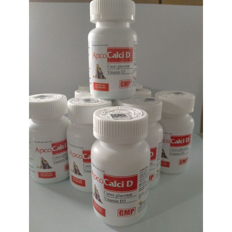 CALCI D APCO CHAI 100 VIÊN Bổ sung Canxi và Vitamin D cho cơ thể