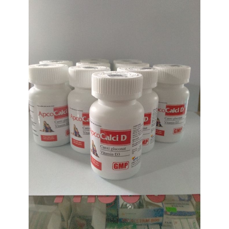 CALCI D APCO CHAI 100 VIÊN Bổ sung Canxi và Vitamin D cho cơ thể