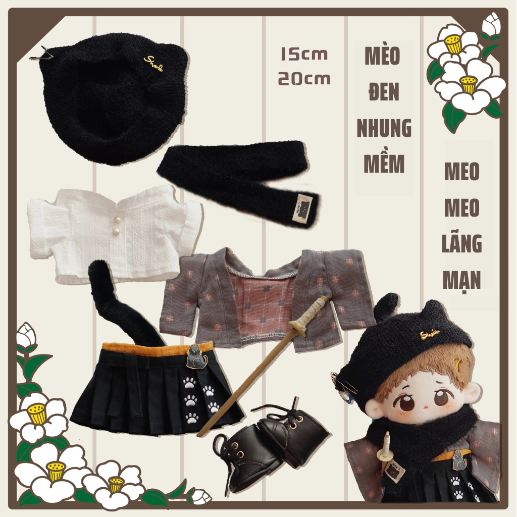 Outfit doll Kimono tủ Puppy 20cm 25cm