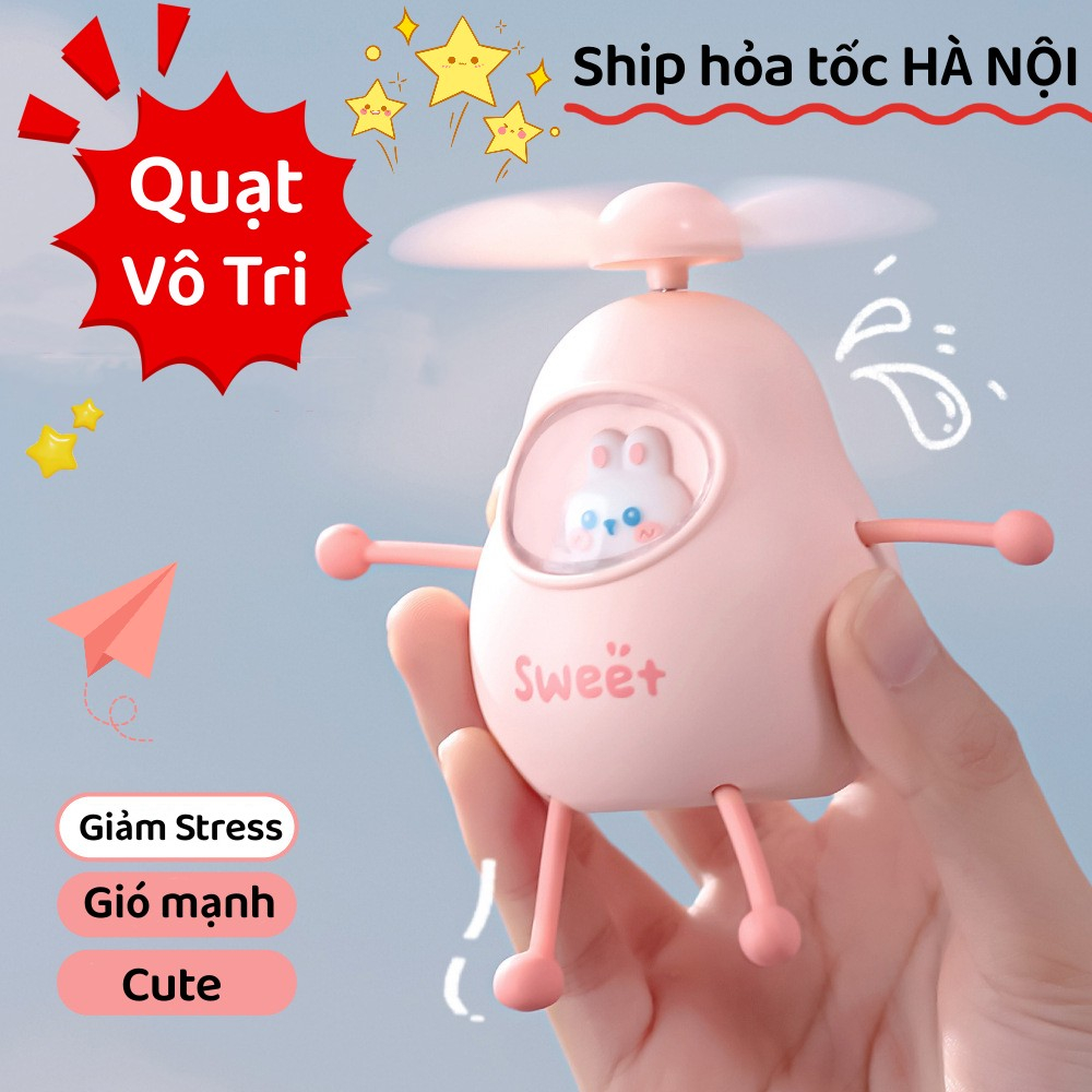 (Mẫu Mới) Quạt Mini Rút Tay Chân Nhỏ Gọn Làm Kệ Để Điện Thoại Siêu Xinh - Kèm Sạc Usb 3 Màu Hồng Trắng Vàng