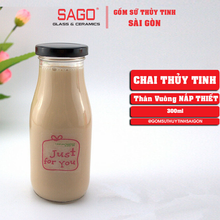 Combo 5 chai 300ml nắp thiếc vàng