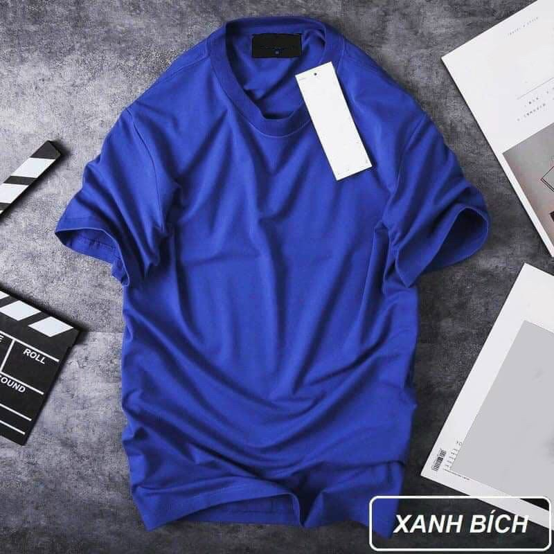 Áo thun nam nữ, áo thun trơn cotton co dãn thoáng mát