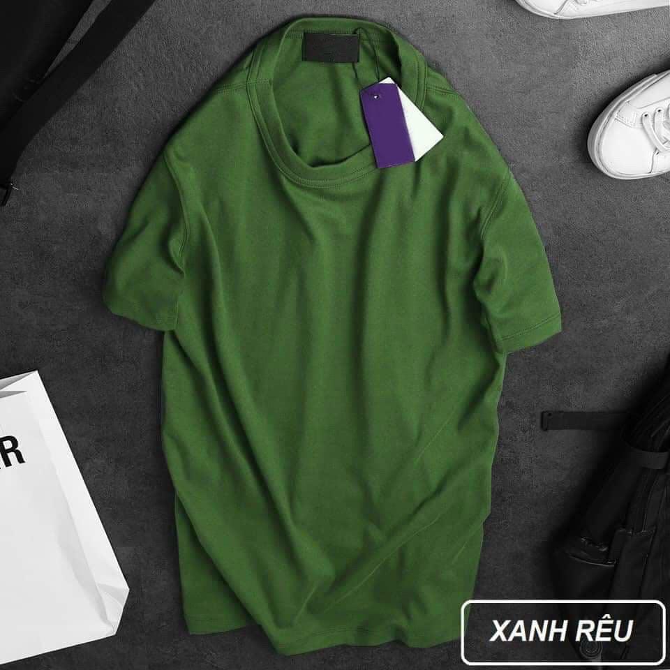 Áo thun nam nữ, áo thun trơn cotton co dãn thoáng mát