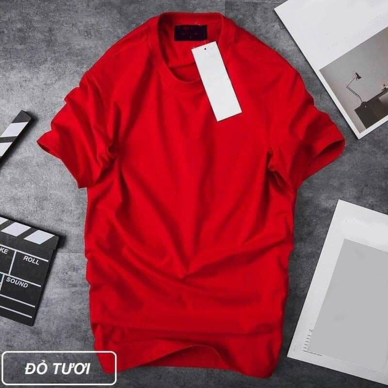 Áo thun nam nữ, áo thun trơn cotton co dãn thoáng mát