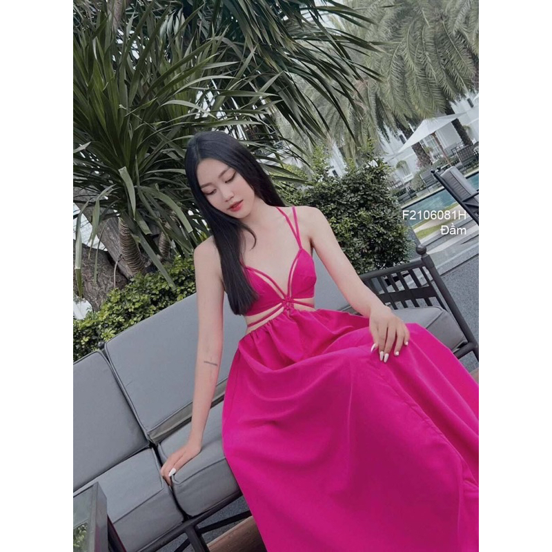 Đầm 2s đôi khoét eo hở lưng dáng dài hàng đẹp!transstore90