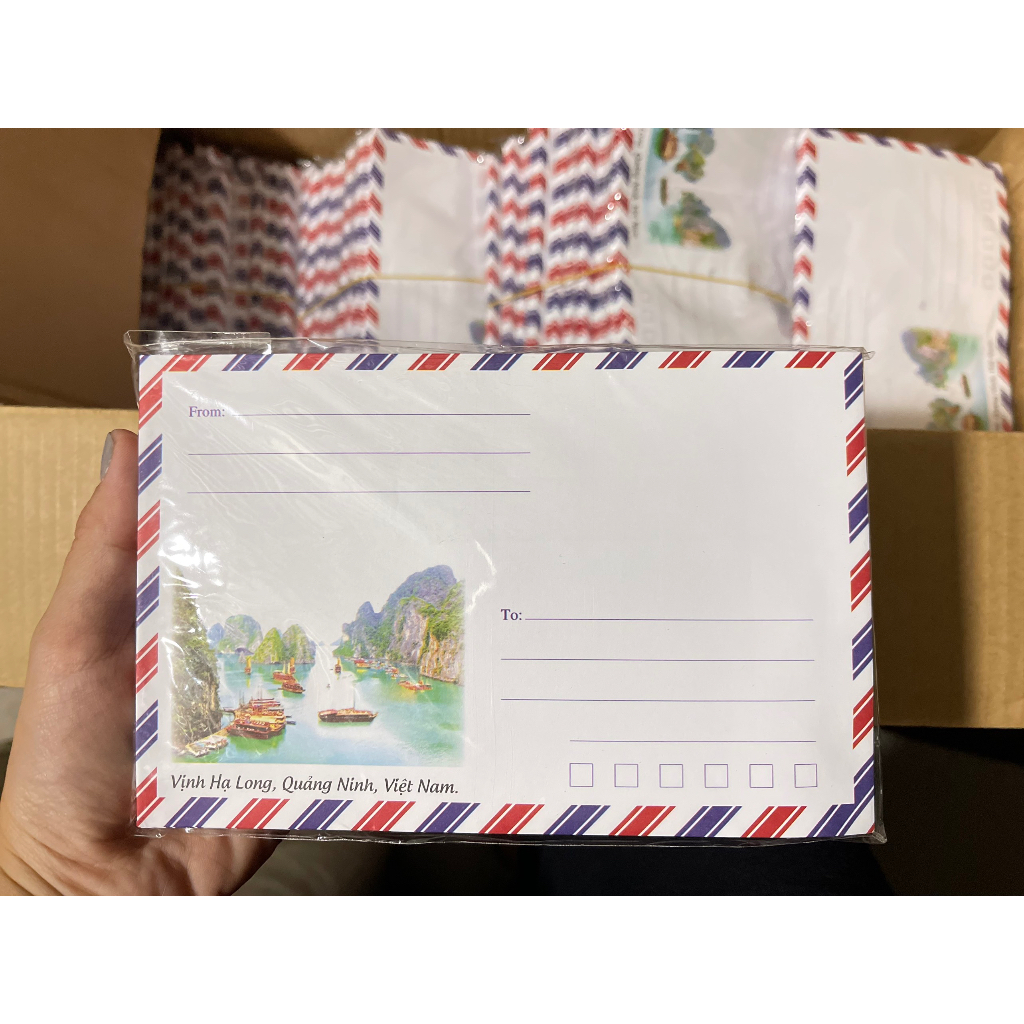 Bao thư, bì thư, phong bì (có keo dán) - Xấp 20 cái
