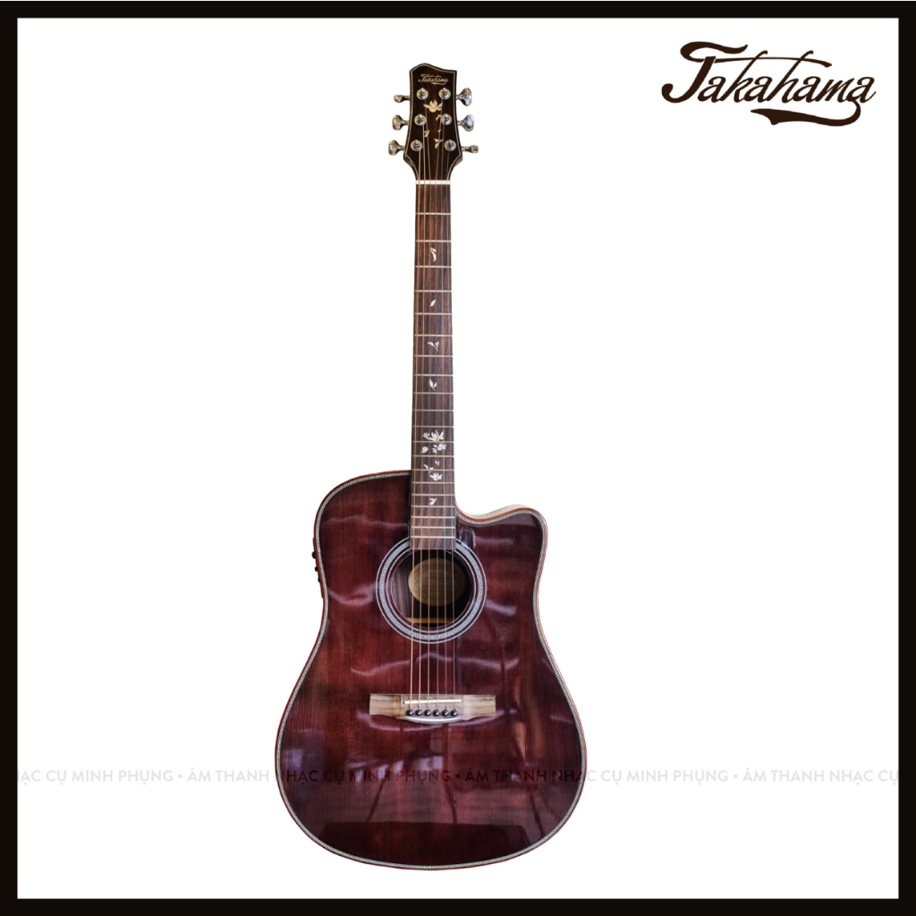 Đàn Guitar Acoustic - Takahama ATK210CE (BK) - Có EQ - Màu gỗ nâu đen