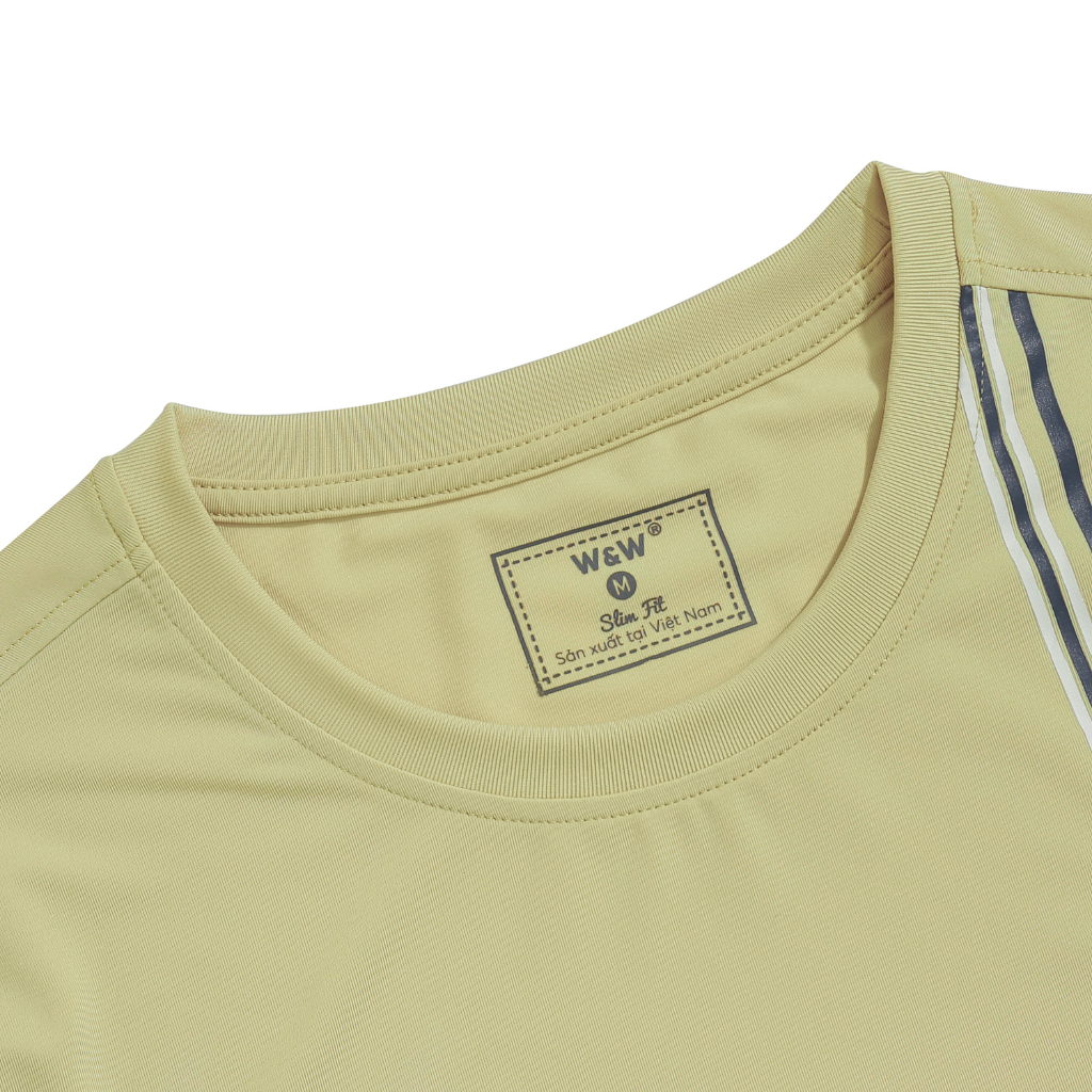 Áo Tshirt Nam W&W  Vải Coolmax Cao Cấp Thoáng Khí, Thấm Hút Mồ Hôi, Thời Trang Trẻ Trung WTS58S