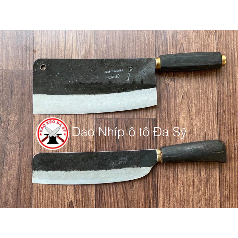 Combo 2 Dao Thái Chặt Chuôi Gỗ Siêu Sắc Đa Sỹ