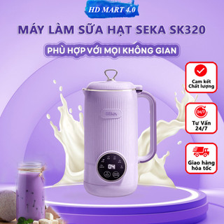 Máy làm sữa hạt SEKA SK-320 mini, Máy nấu sữa hạt SEKA đa năng 600ml công suất 600W 5 chức năng  - Bảo hành 12 tháng