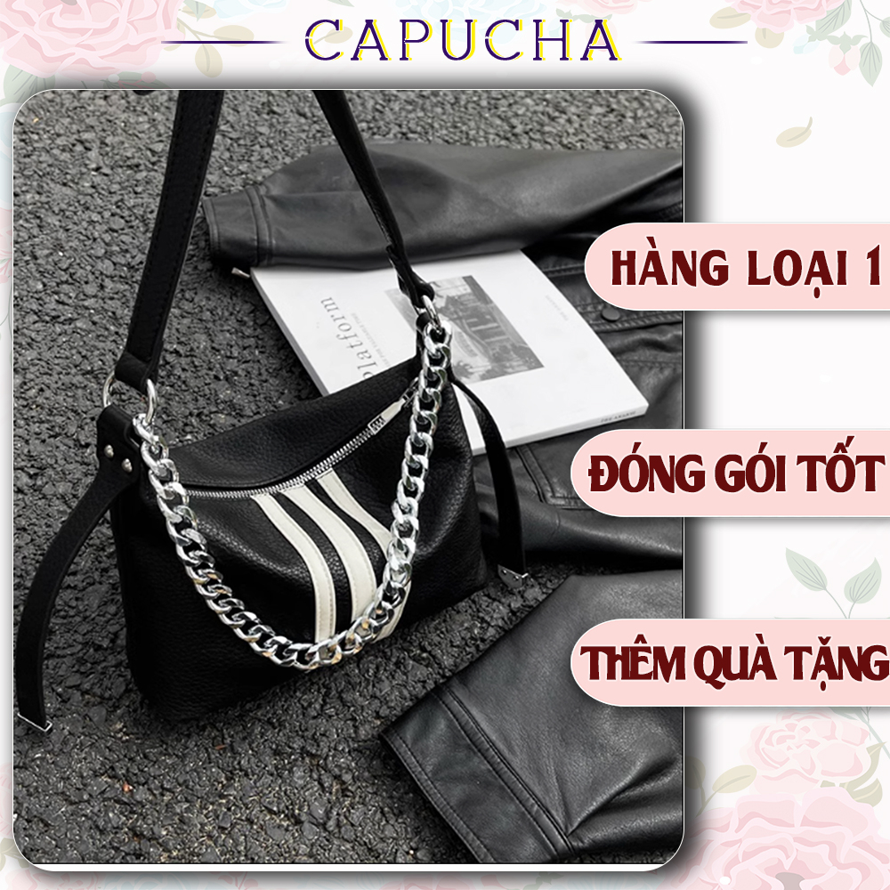 Túi xách nữ đeo chéo đa năng chất da dày siêu bền bỉ Capucha T330