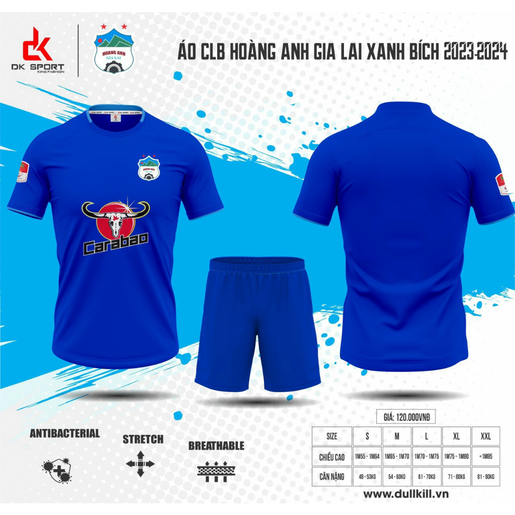 Bộ Quần Áo Đá Banh CLB HAGL HOÀNG ANH GIA LAI