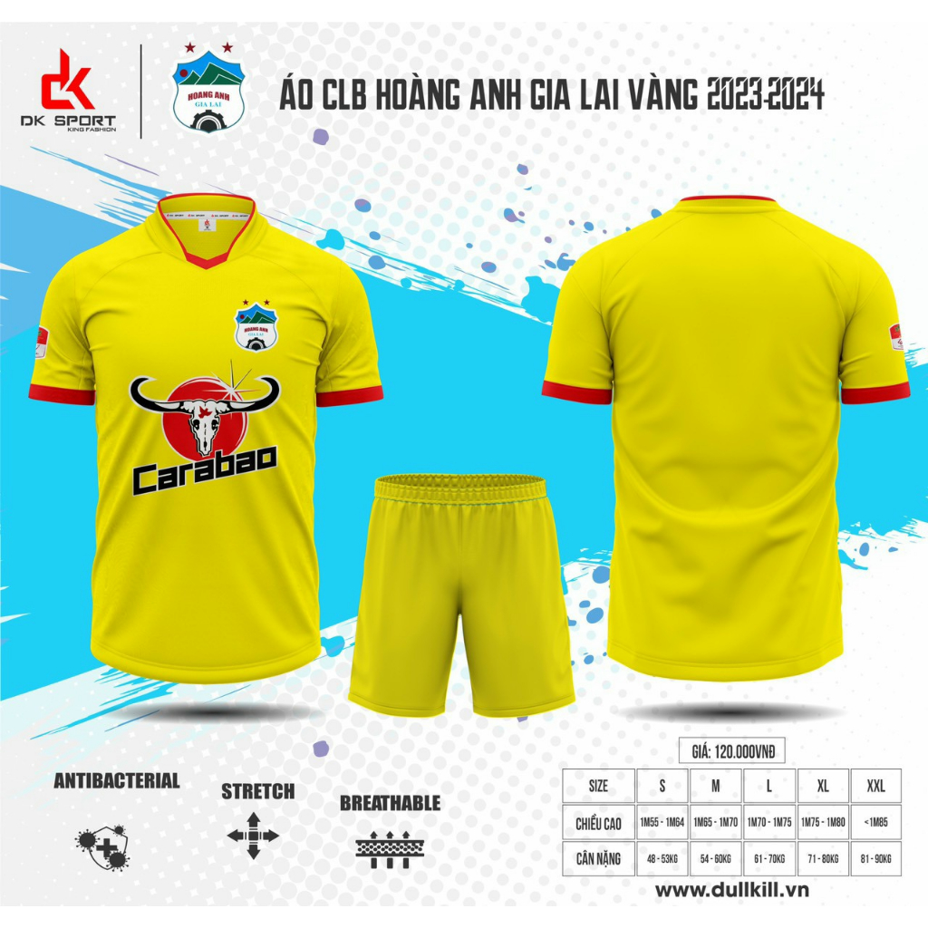 Bộ Quần Áo Đá Banh CLB HAGL HOÀNG ANH GIA LAI